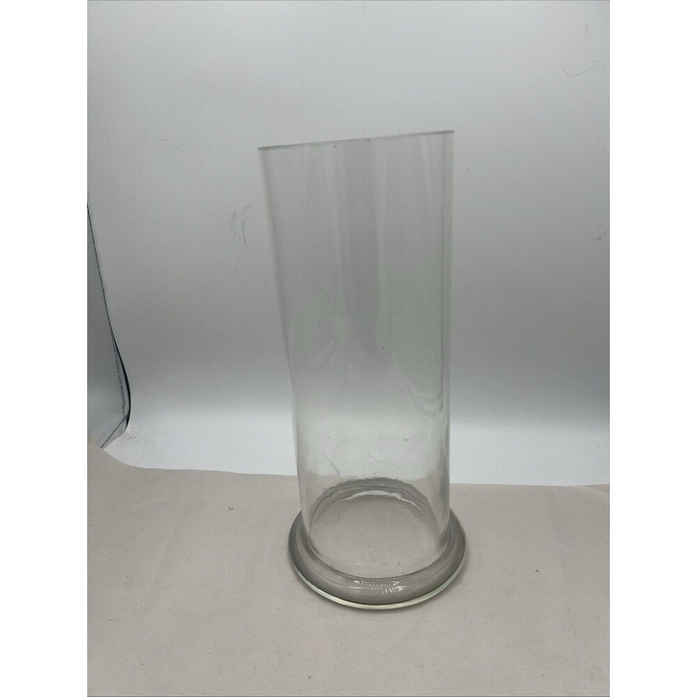 Vintage Glass Dimensions Highlight Hand Blown Glass 10 1/2 “ Oil Lamp Candle